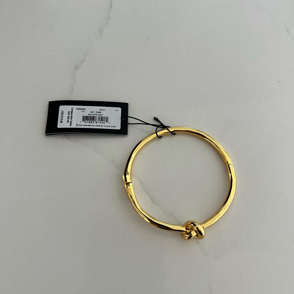 KATE SPADE GOLD HINGE BANGLE